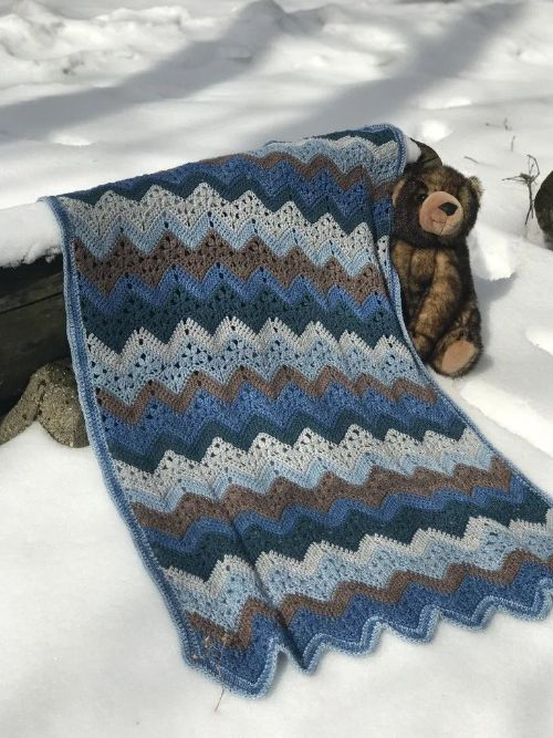 10 Beautiful Free Baby Boy Crochet Blanket Patterns CrochetKim  - Free Crochet Baby Boy Blanket Patterns