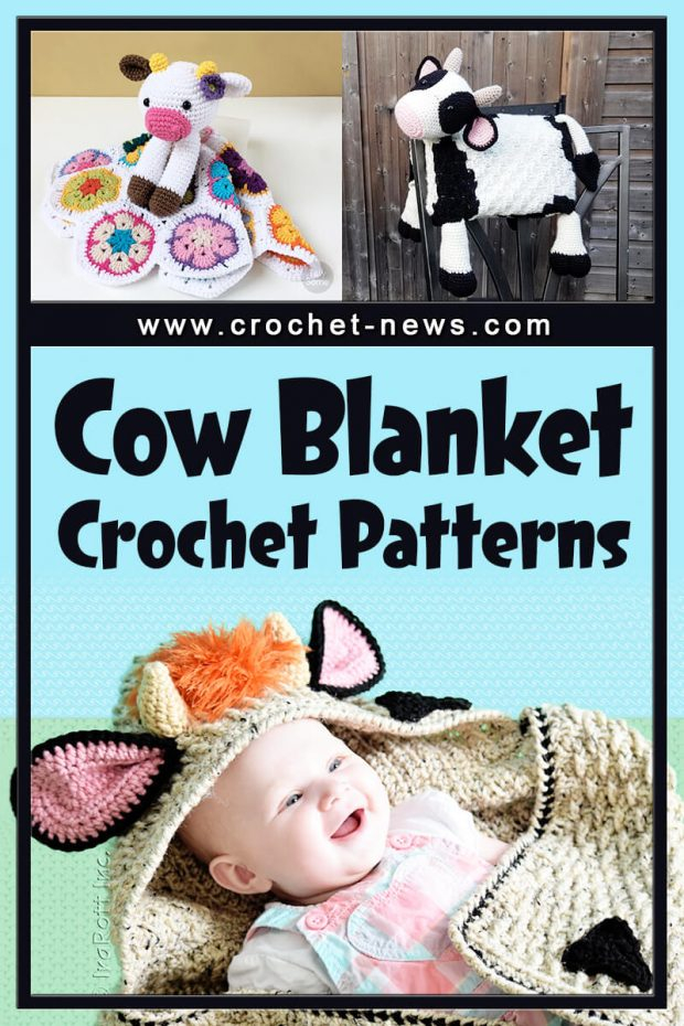 10 Crochet Cow Blanket Patterns Crochet News - Crochet Cow Pattern Blanket
