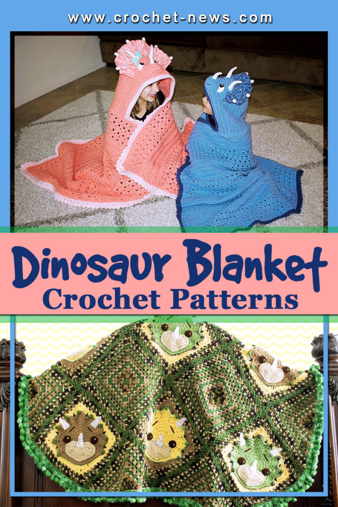 10 Crochet Dinosaur Blanket Patterns Crochet News - Crochet Dinosaur Blanket Free Pattern