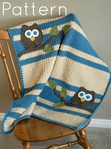 10 Crochet Owl Blanket Patterns Crochet News - Owl Blanket Crochet Pattern