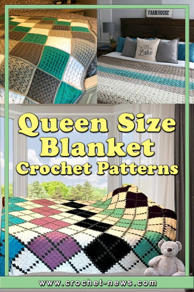 10 Crochet Queen Size Blanket Patterns Crochet News - Crochet Blanket Patterns For Queen Size Bed