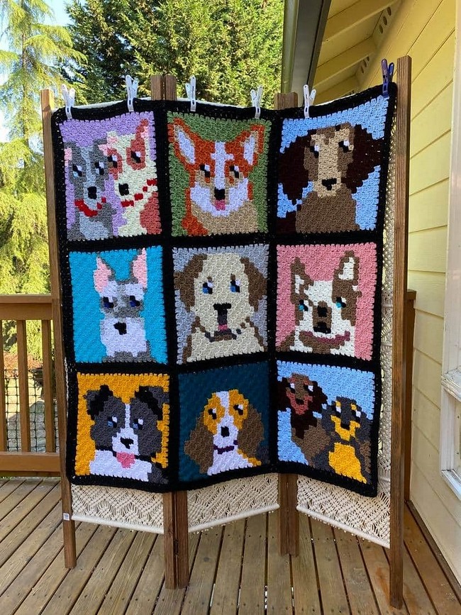 10 Free Crochet Dog Blanket Patterns - Crochet Dog Blanket Patterns
