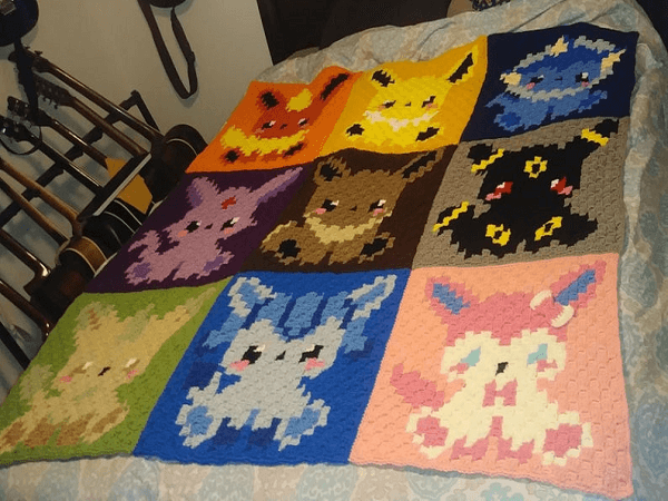 10 Pokemon Crochet Blanket Patterns Crochet News - Pokemon Crochet Blanket Patterns