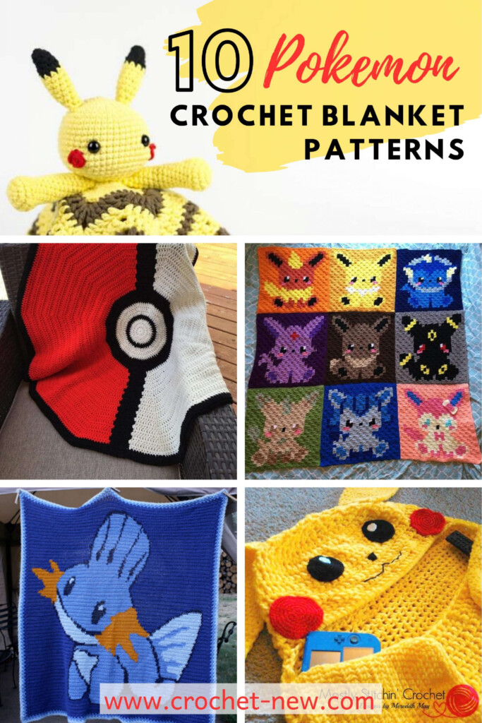 10 Pokemon Crochet Blanket Patterns Crochet News - Pokemon Crochet Blanket Patterns