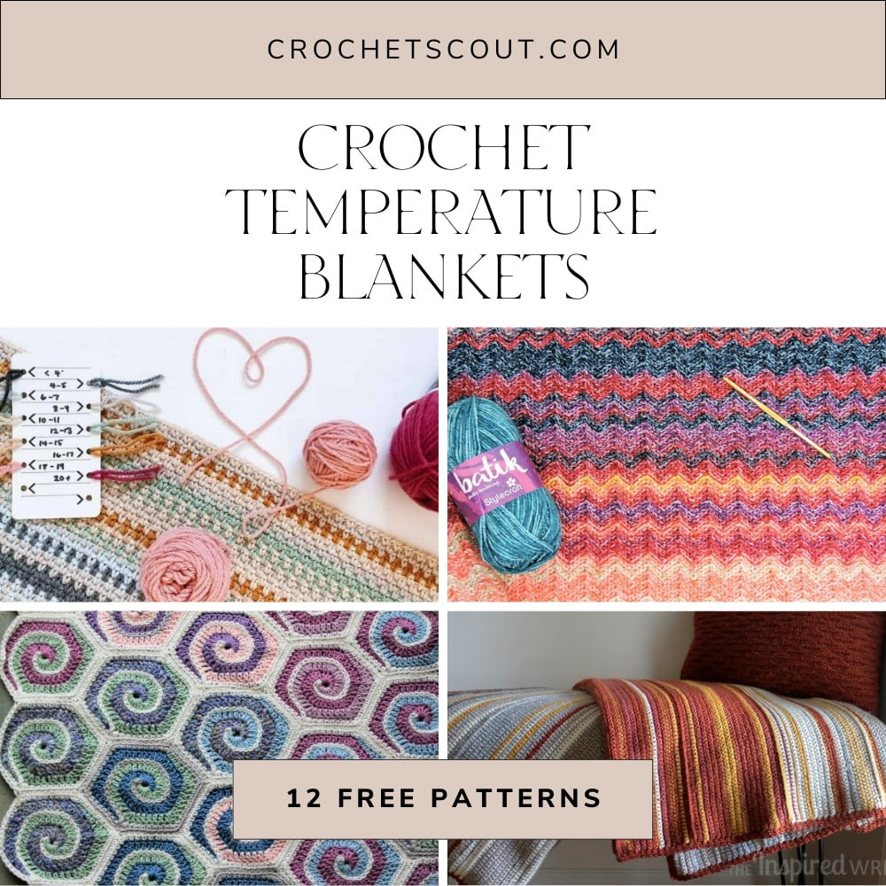 12 Free Crochet Temperature Blanket Patterns Crochet Scout - Temperature Blanket Patterns Crochet
