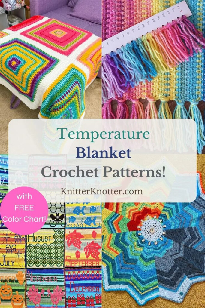 12 Perfect Temperature Blanket Crochet Patterns For 2024 - Crochet Temperature Blanket Pattern Free