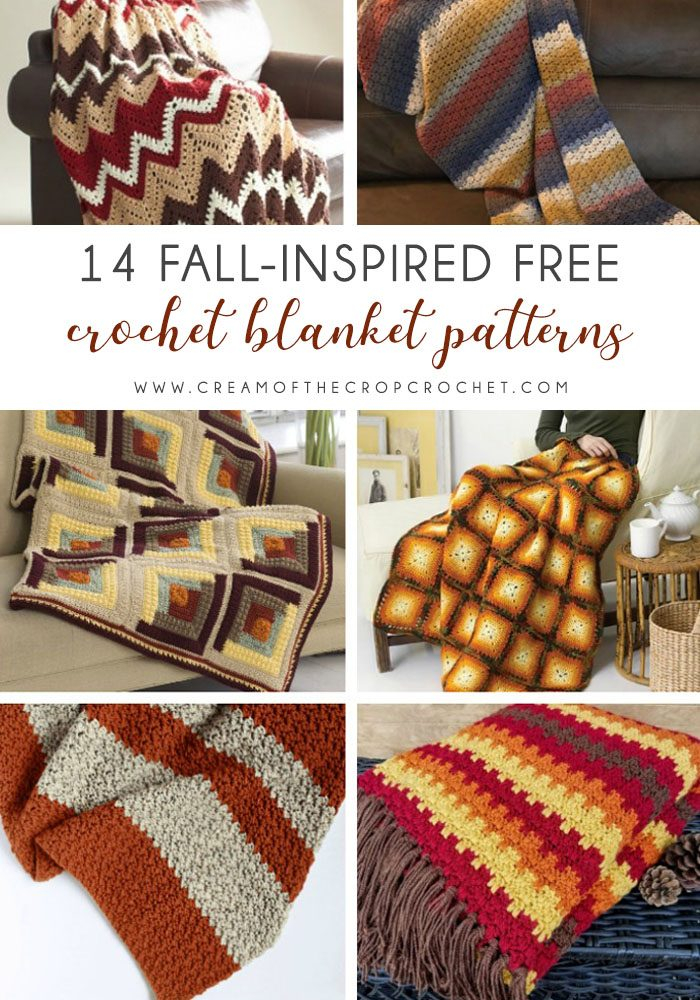 14 Fall Inspired Free Crochet Blanket Patterns Cream Of The Crop Crochet - Crochet Blanket Patterns For Fall