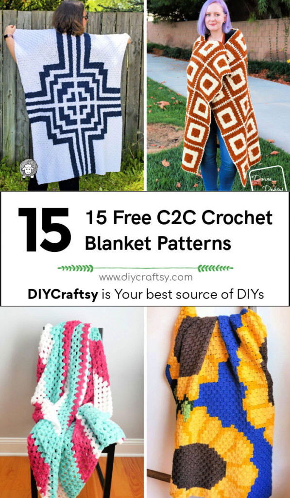 15 Free C2C Crochet Blanket Pattern Corner To Corner Blanket - C2c Crochet Blanket Pattern