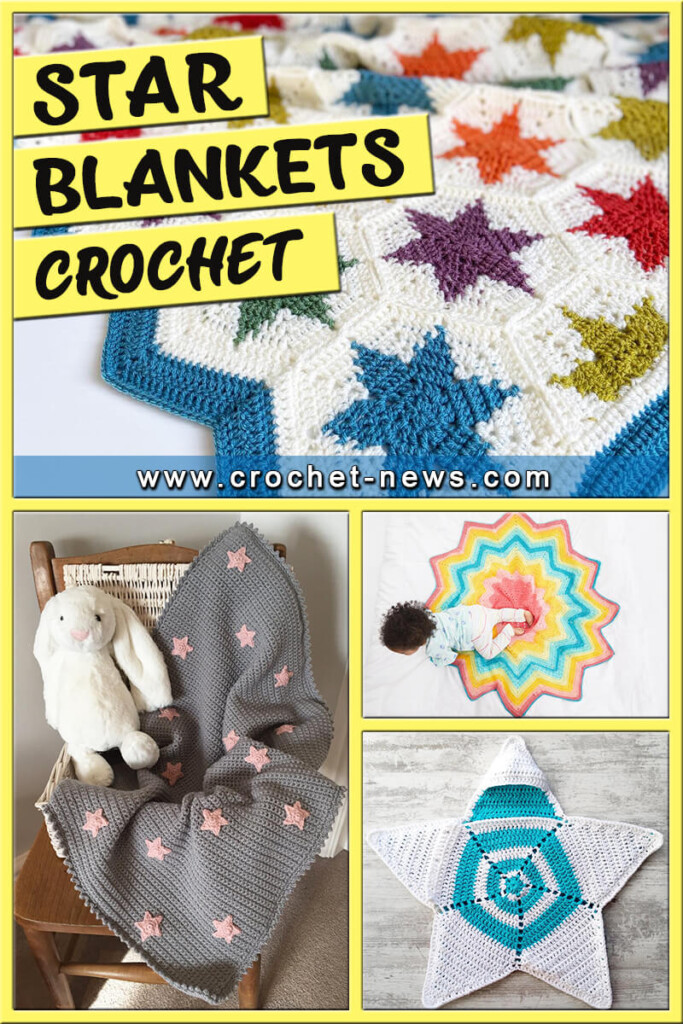 20 Crochet Star Blanket Patterns Crochet News - Star Blanket Crochet Pattern For Beginners