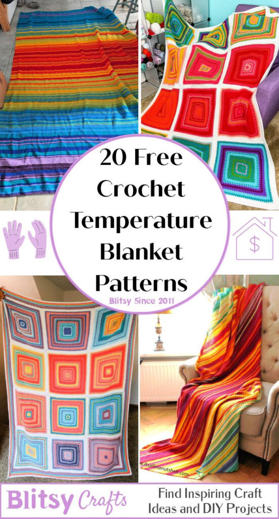 20 Temperature Blanket Patterns Free Crochet Pattern - Temperature Blanket Patterns Crochet