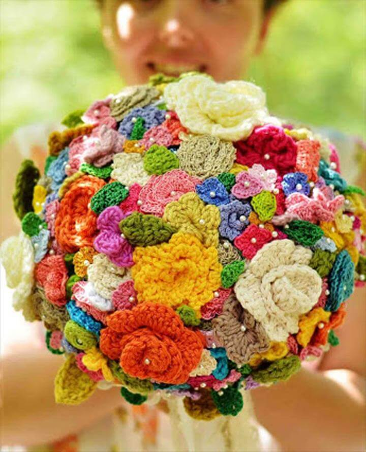 37 Flower Bouquet Crochet Pattern Free - Bouquet Blanket Crochet Pattern