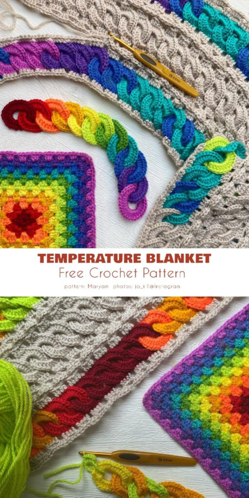5 Unique Temperature Blanket Crochet Patterns - Crochet Temperature Blanket Pattern Free