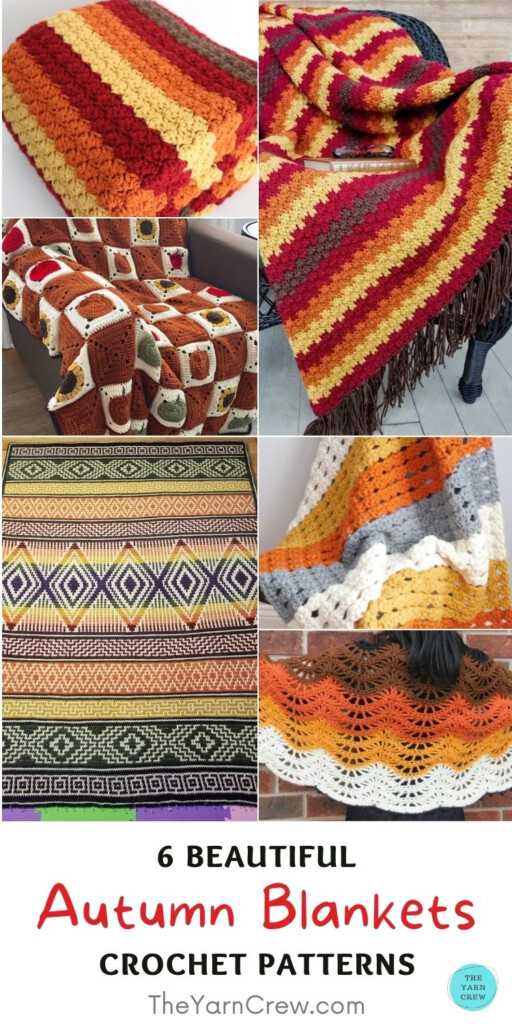 6 Beautiful Crochet Autumn Blanket Patterns The Yarn Crew - Autumn Blanket Crochet Patterns