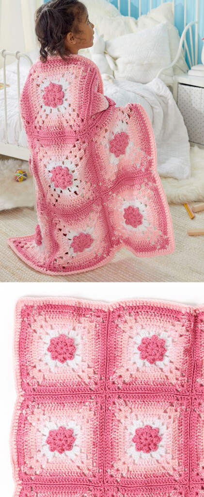 7 Crochet Flower Blanket Patterns Free To Download Now  - Free Crochet Flower Blanket Patterns