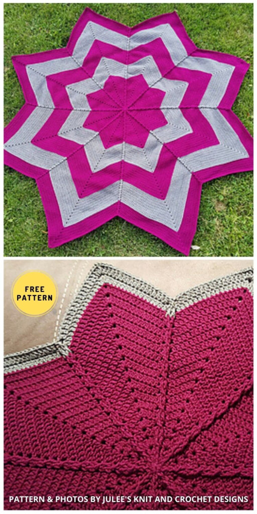 9 Best Crochet Star Shaped Blanket Patterns The Yarn Crew - Star Crochet Blanket Pattern