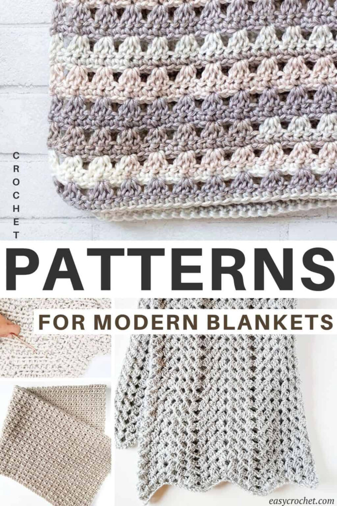 9 Easy And Modern Crochet Blanket Patterns Easy Crochet Patterns - Simple Modern Crochet Blanket Patterns Free