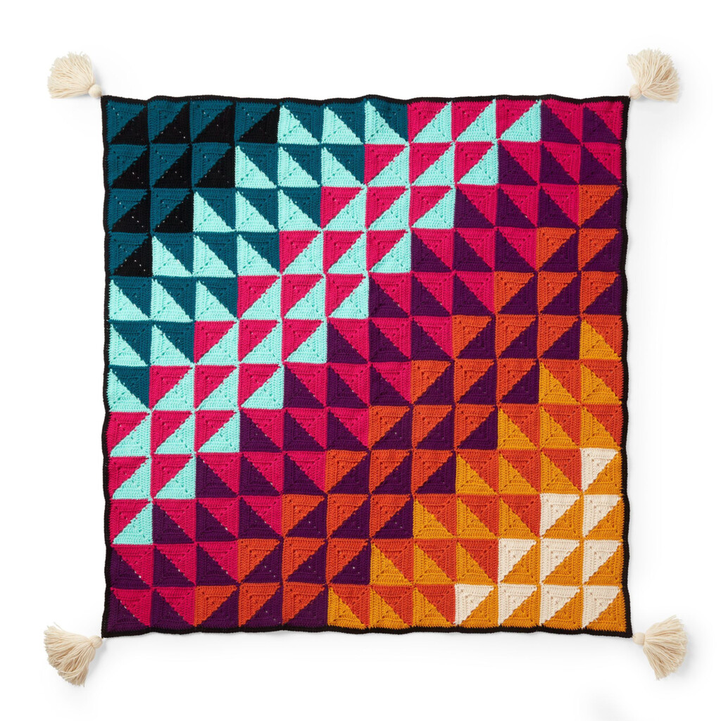 90 Free Geometric Crochet And Knit Patterns Moogly - Free Geometric Crochet Blanket Patterns