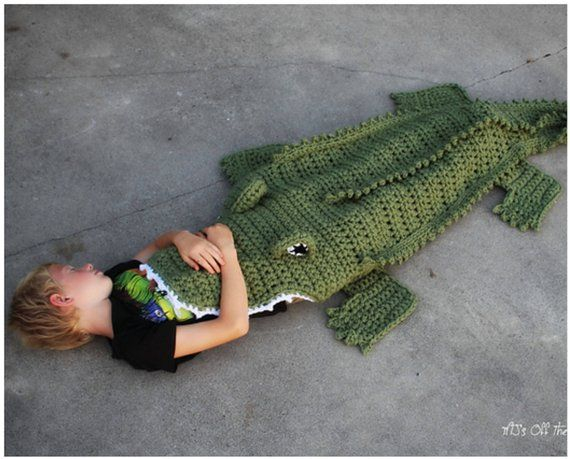 Alligator Blanket Crochet Pattern Alligator Costume Pattern Etsy  - Free Alligator Blanket Crochet Pattern