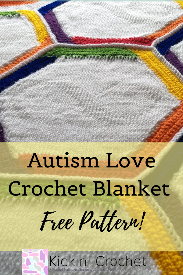 Autism Love Free Crochet Blanket Pattern Kickin Crochet - Crochet Autism Blanket Pattern