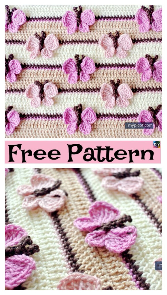 Baby Blanket Crochet Pattern Butterfly Stitch Crochet Pattern Free - Crochet Pattern Butterfly Blanket