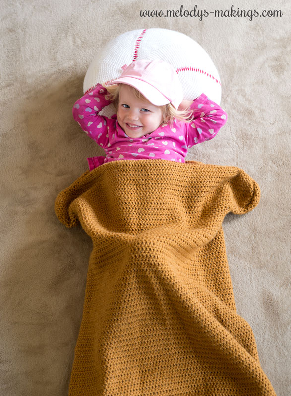 Baseball Blanket And Pillow Set Crochet Pattern Melody s Makings - Crochet Baseball Blanket Pattern Free
