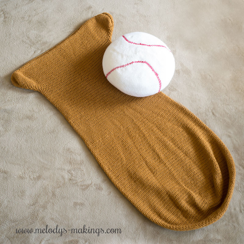 Baseball Blanket And Pillow Set Crochet Pattern Melody s Makings - Crochet Baseball Blanket Pattern Free