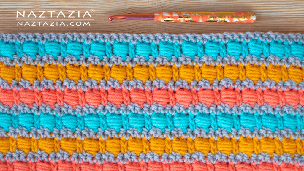 Bead Stitch Crochet Tutorial Naztazia - Crochet Bead Stitch Blanket Pattern
