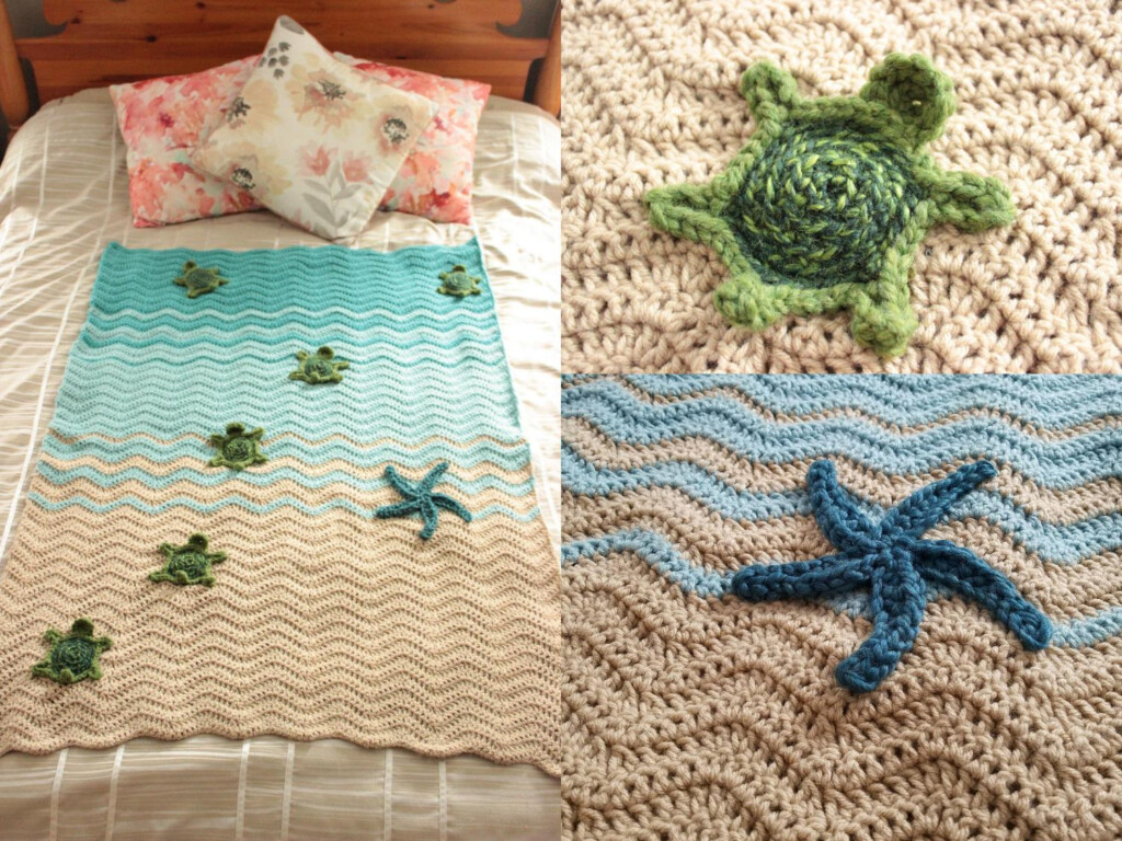 Beautiful Crochet Turtle Blanket Kitchen Fun With My 3 Sons - Turtle Beach Blanket Crochet Pattern