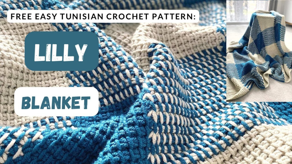 Beautiful EASY Tunisian Crochet Throw Pattern Lilly Blanket step By  - Tunisian Crochet Blanket Patterns