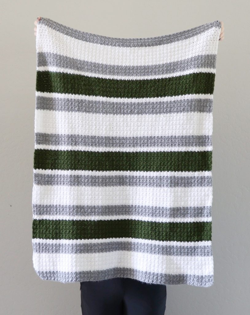 Beginner Striped Crochet Blanket Daisy Farm Crafts - Crochet Blanket Beginner Pattern
