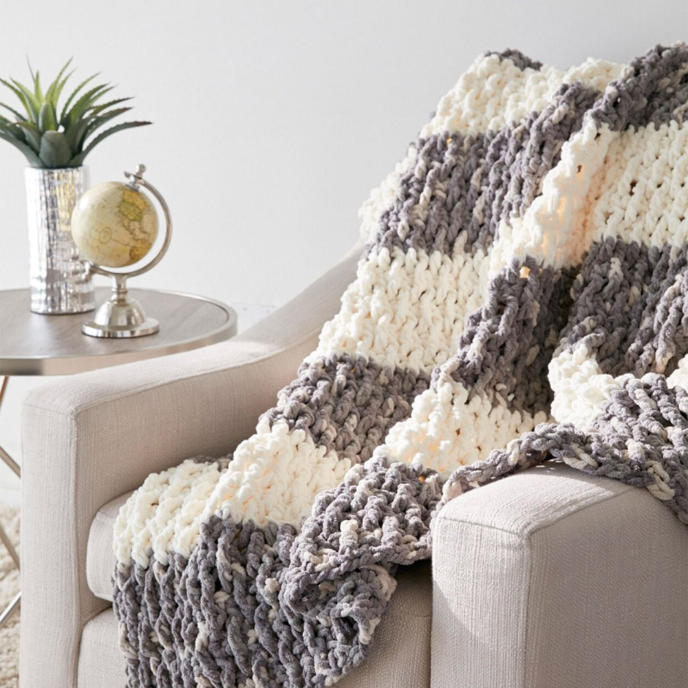 Bernat Lush Life Blanket Yarnspirations Chunky Crochet Blanket  - Bernat Big Blanket Yarn Crochet Patterns Free