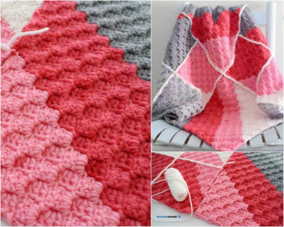 Bernat Pop Geomertic Baby Blanket Free Crochet Pattern And Video  - Bernat Pop Crochet Blanket Patterns