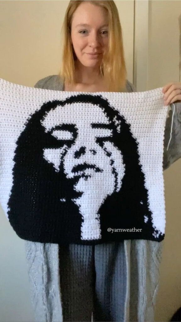 Billie Eilish Crochet Sweater Pt 1 Crochet Projects Crochet Patterns  - Billie Blanket Crochet Pattern