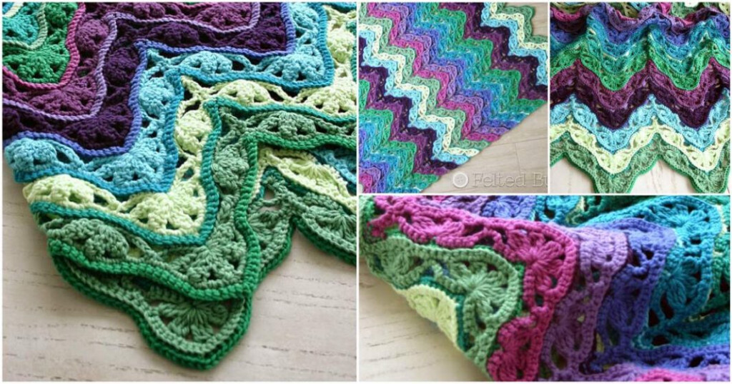 Brighton 3D Blanket Super CUTE Crochet Styles Idea - Brighton Blanket Crochet Pattern