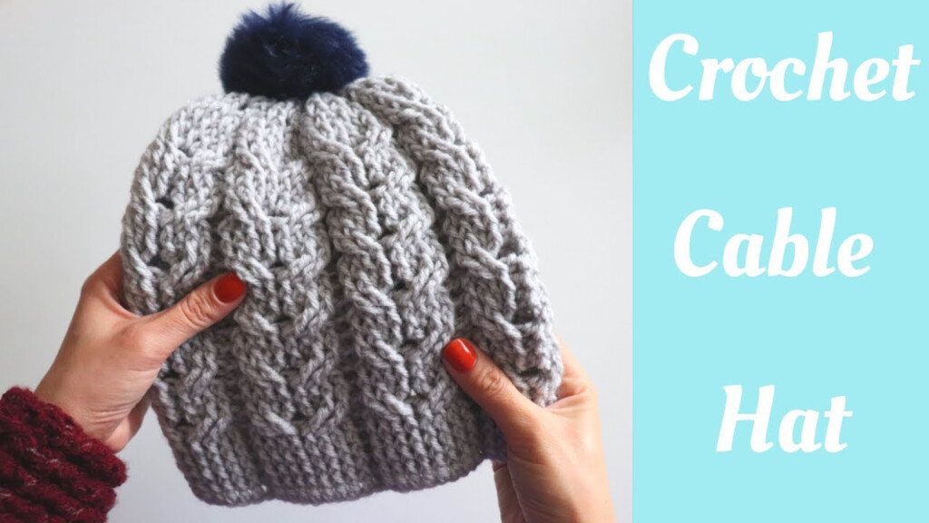 Cable Knit Crochet Hat Pattern Free - Cable Knit Crochet Blanket Pattern