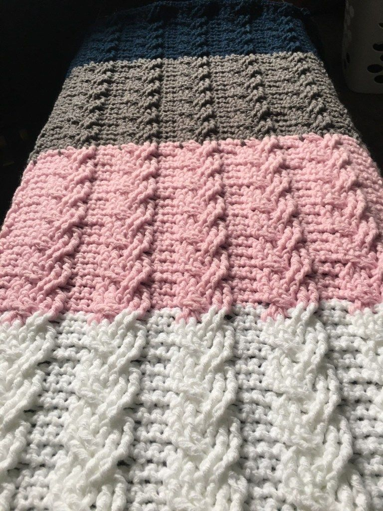 Cable Stitch Crochet Pattern - Crochet Cable Stitch Blanket Pattern