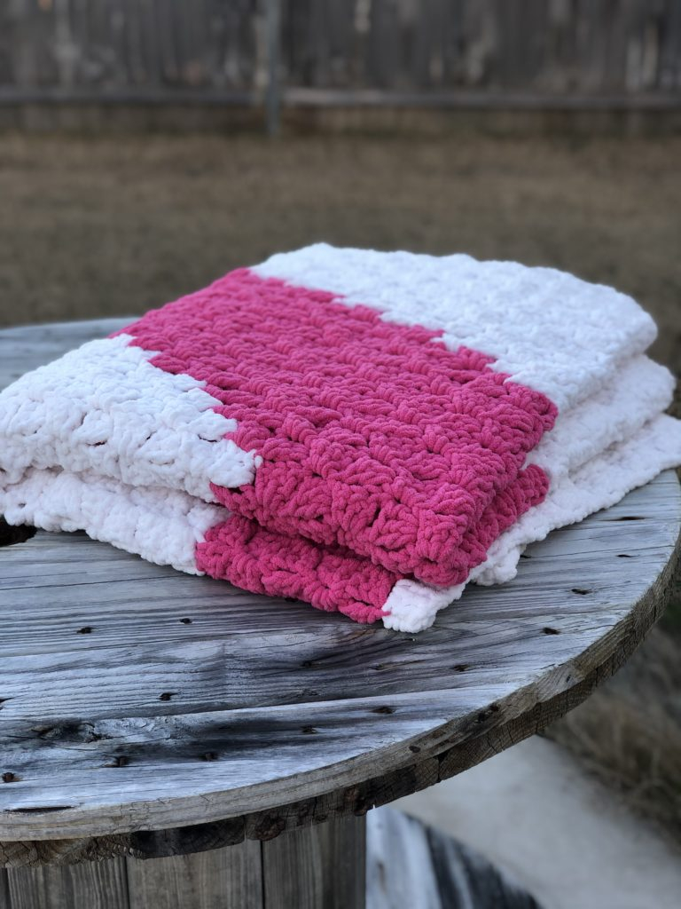 Cancer Awareness Ribbon Blanket Crochet Sunnshyne - Crochet Pattern For Breast Cancer Ribbon Blanket