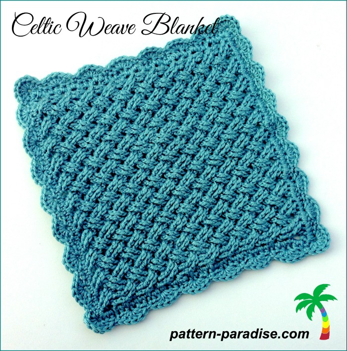 Celtic Weave Blanket FREE Crochet Pattern - Celtic Crochet Blanket Pattern