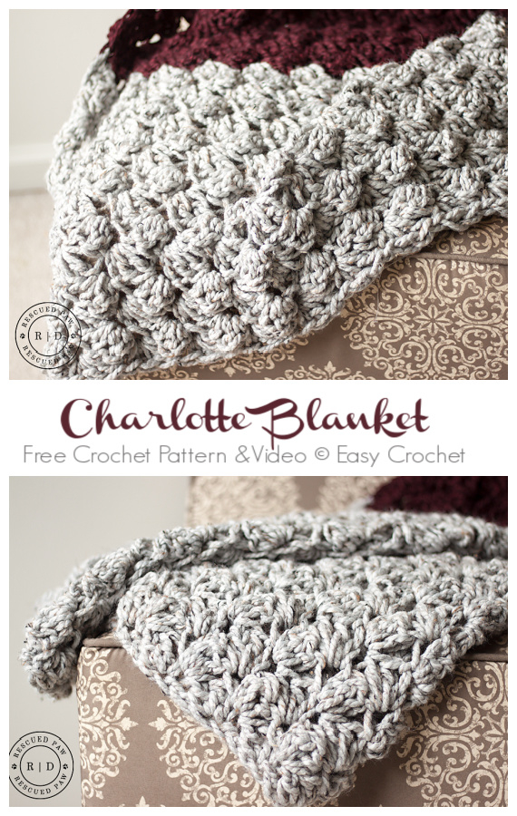 Charlotte Blanket Crochet Free Pattern Video Crochet Knitting - Charlotte Crochet Blanket Pattern