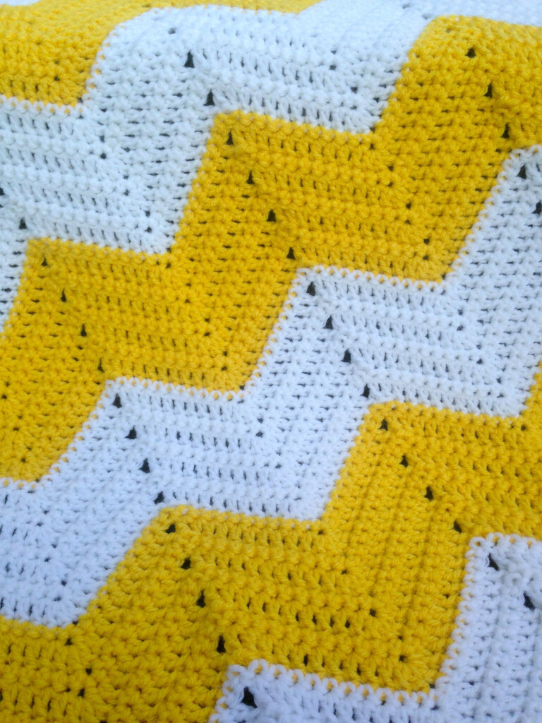 Chevron Blanket Crochet Pattern Free Web This Chevron Uses One Simple  - Chevron Pattern Crochet Blanket