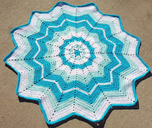 Circular Baby Blanket Crochet Pattern - Circular Crochet Blanket Pattern Free