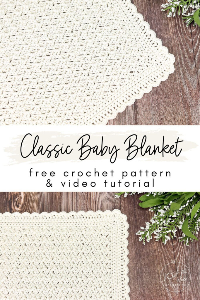Classic Baby Blanket Crochet Pattern Artofit - Baby Blanket Crochet Pattern Beginner