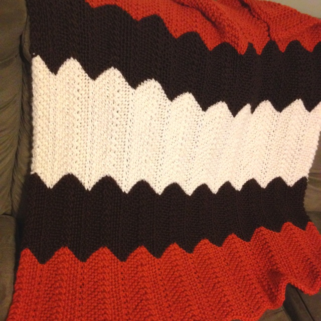 Cleveland Browns Baby Blanket Crochet Pattern - Cleveland Browns Crochet Blanket Pattern