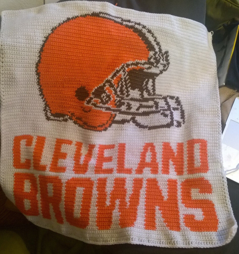 Cleveland Browns Baby Blanket Pattern - Cleveland Browns Crochet Blanket Pattern