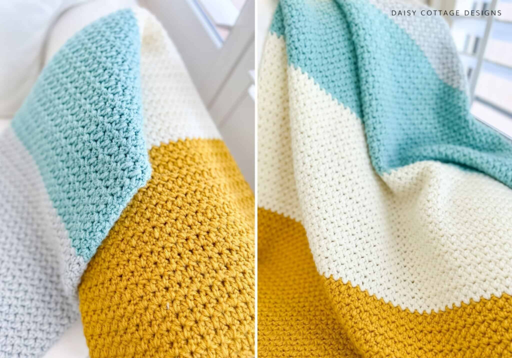 Color Block Blanket Crochet Pattern Daisy Cottage Designs - Crochet Blanket Blocks Patterns