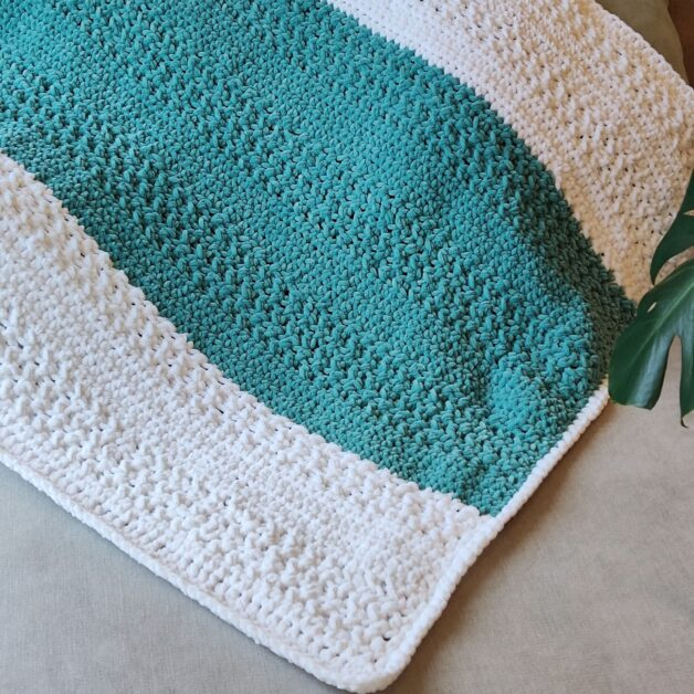 Cozy Stripe Crochet Blanket Pattern Fosbas Designs - Mixed Stripe Crochet Blanket Pattern