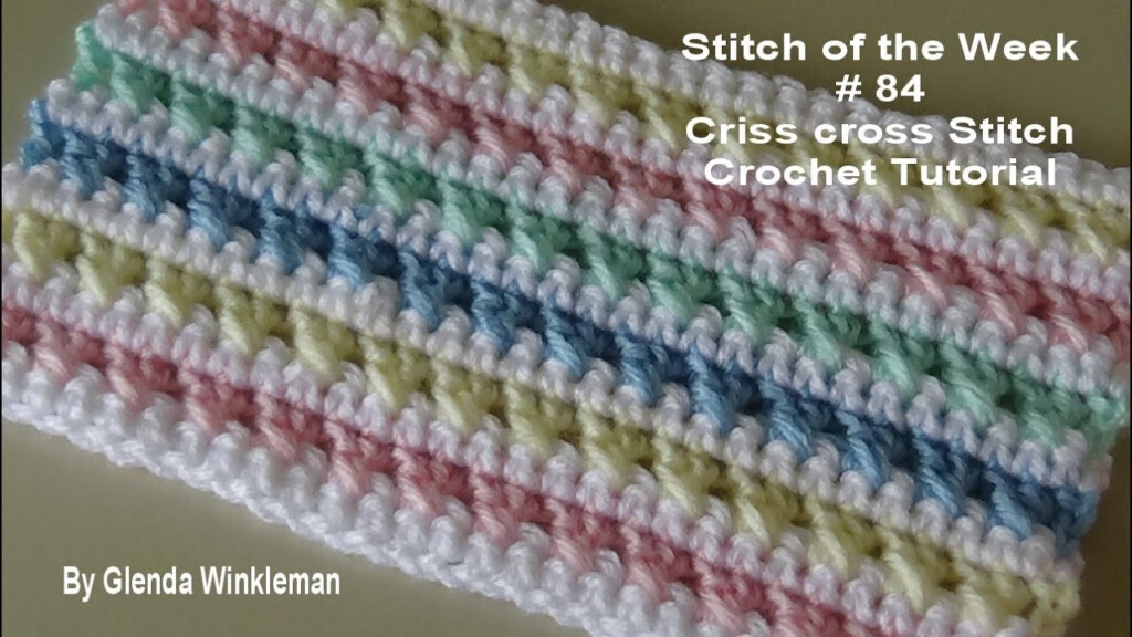 Criss Cross Crochet Pattern Cross Stitch Patterns - Crochet Cross Stitch Blanket Pattern