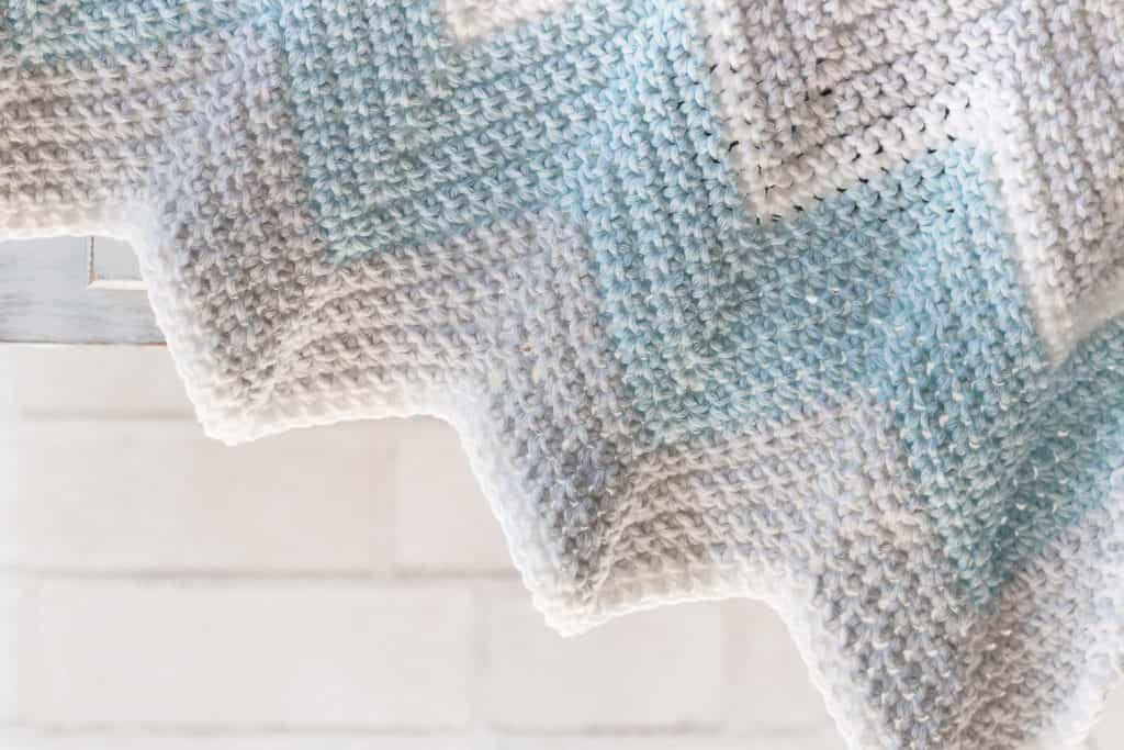 Crochet Baby Blanket Pattern Chevron EasyCrochet - Chevron Crochet Baby Blanket Pattern