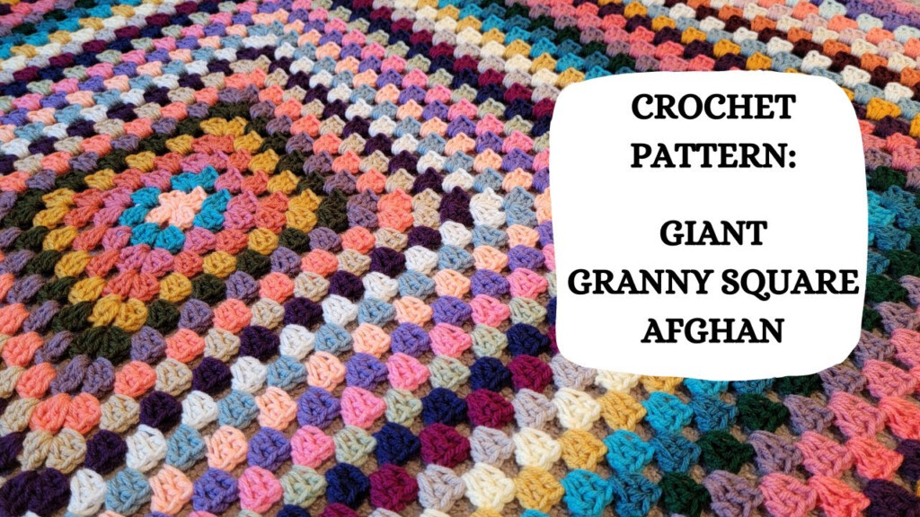 Crochet Blanket Crochet Throw Granny Square Lap Blanket Crochet  - Large Granny Square Blanket Crochet Pattern