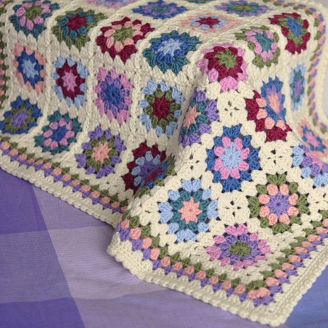 Crochet Blanket Edging Granny Squares Amelia s Crochet - Edging Patterns Crochet Edging For Granny Square Blanket